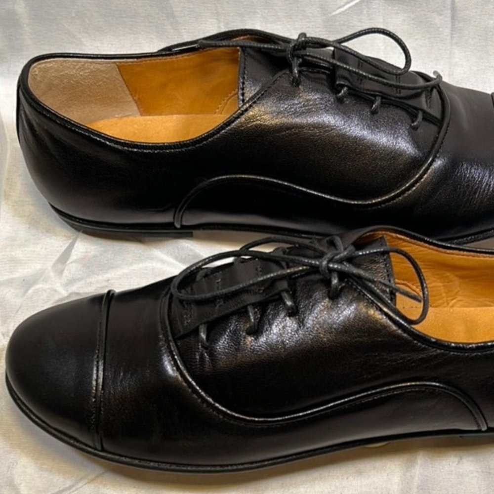 JEAN-MICHEL CAZABAT Women's •Mignona• Leather Jazz Oxford - Made in Italy